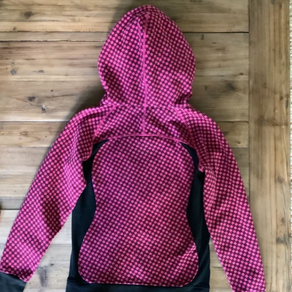 Lululemon Scuba Hoodie III Deep Dive Berry Rumble Black Full Zip, size 6 - Picture 4 of 8